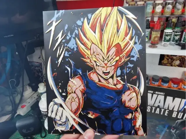 HueForge model: Majin Vegeta Hueforge - Dragon Ball Z by Dakiren
