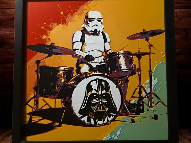 HueForge model: The Drum Trooper - Starwars - Storm Trooper by Side Quest Hues