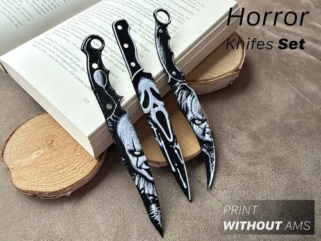 Horror Knives Set - Bookmarks