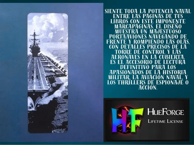 HueForge model: Bookmark Navy Ship  v2 by FYTY112