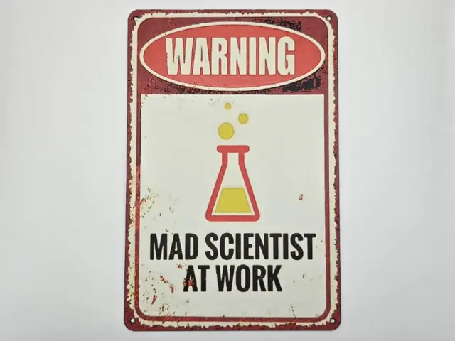 HueForge model: Sign Mad scientist at work by Kactus Fpv