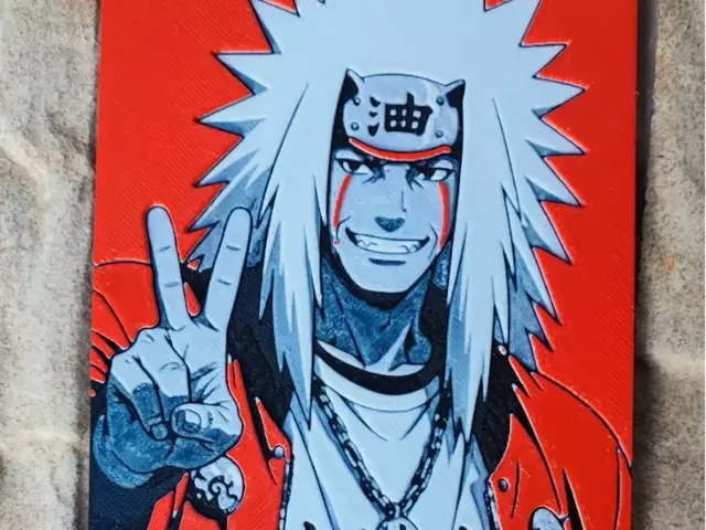 HueForge model: jiraiya by Garuda3D