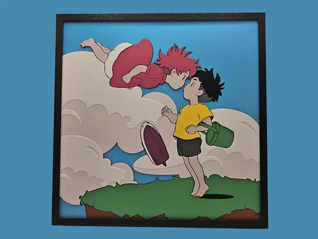 HueForge model: Ponyo by BusyKikiBee