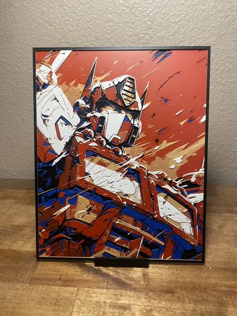 HueForge model: Optimus Prime by Cloudy Nostalgia