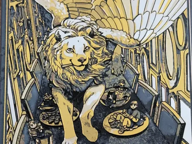 HueForge model: Delicious in Dungeon - Winged Lion by Pretty Okay Prints