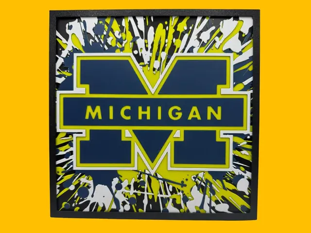 HueForge model: Michigan University by Canadian Gamer
