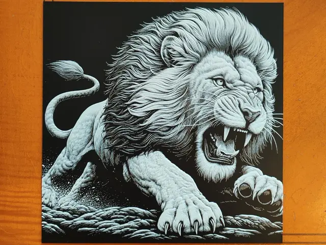 HueForge model: Lion Hueforge - 3 Colours by Sarge