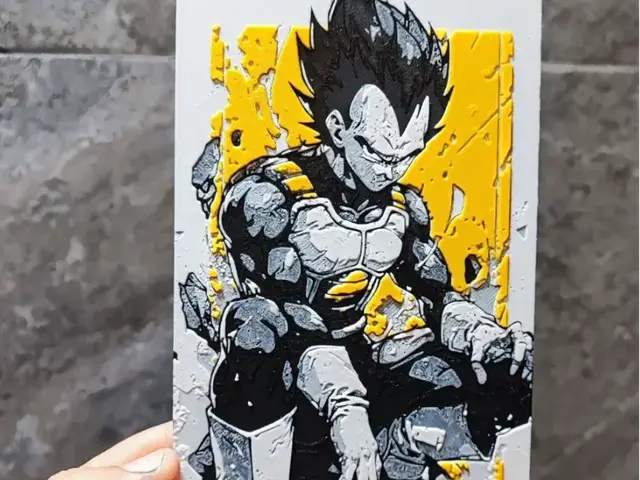 HueForge model: Vegeta by Garuda3D