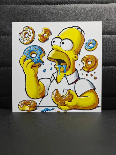 HueForge model: Homer by TheHueforgeLady