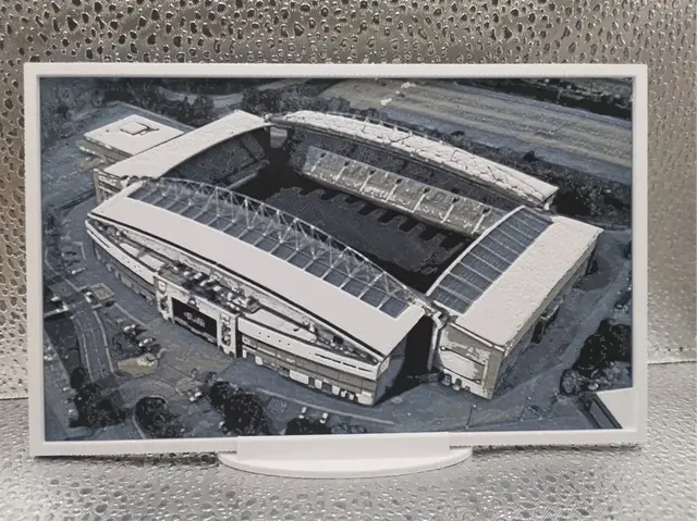 HueForge model: Wigan Warriors - Brick Community Stadium hueforge by Borishotch Industries