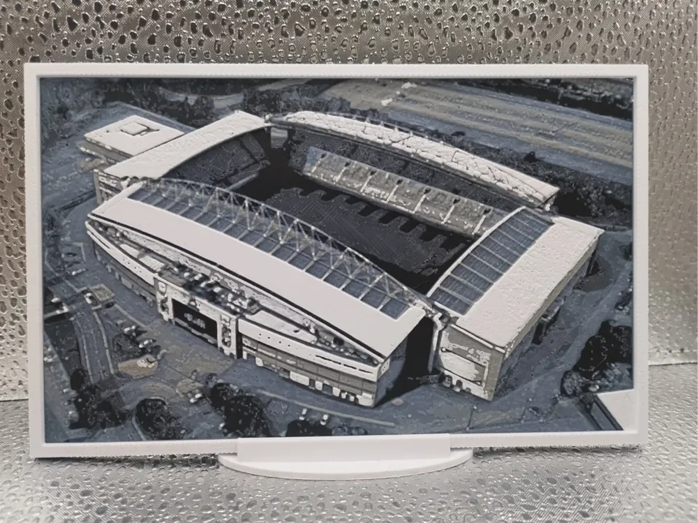 Wigan Warriors - Brick Community Stadium hueforge by Borishotch Industries HueForge model: Wigan Warriors - Brick Community Stadium hueforge by Borishotch Industries