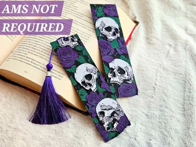 HueForge model: Skulls N' Roses [2] - Bookmarks Set by C3D