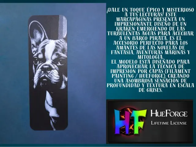 HueForge model: Bookmark French Bulldog  v2 by FYTY112