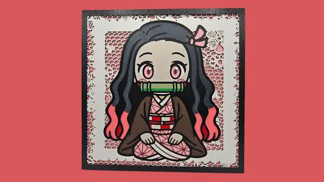 HueForge model: Demon Slayer - Nezuko Kamado (Chibi Edition) by BusyKikiBee