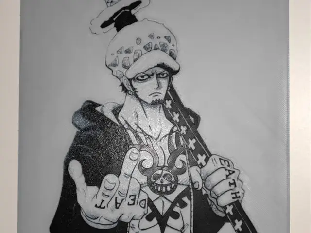 HueForge model: One Piece Trafalger Law Hueforge by suber