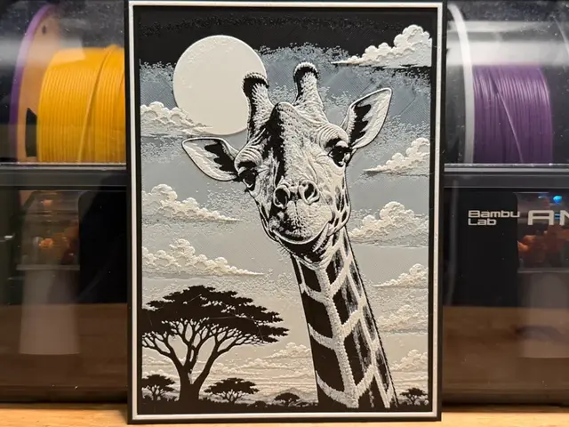HueForge model: Giraffe HueForge by liv_3d