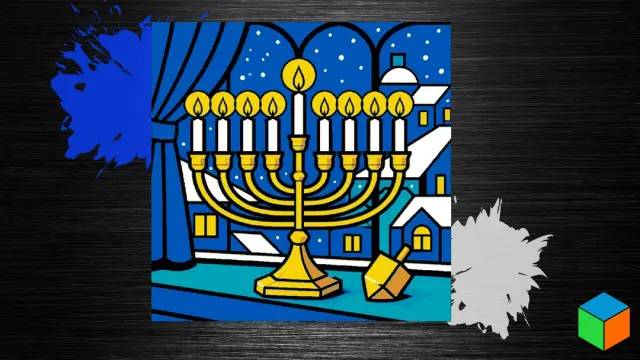 Hanukkah Candlelight — Nine Lights in the Window