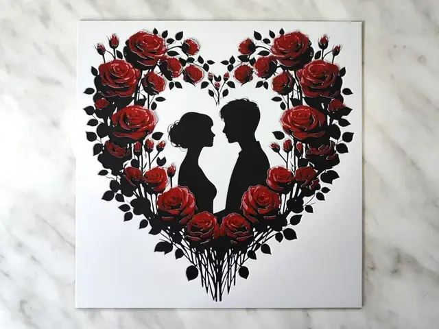 HueForge model: Lovers In Roses - Hueforge by BeaN
