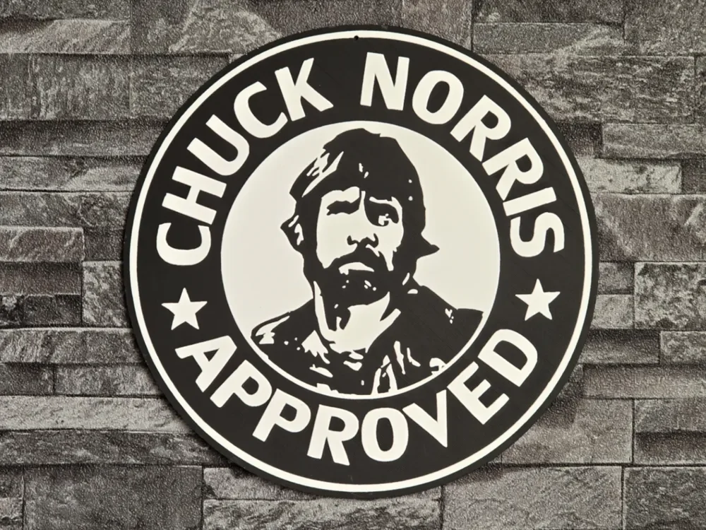 Hueforge Chuck Norris Approved by StefBull85 HueForge model: Hueforge Chuck Norris Approved by StefBull85