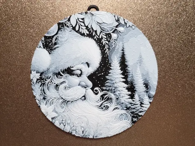 HueForge model: Santa Claus - Christmas Decoration - 120x120 by Vincent111