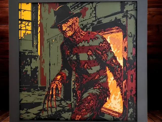 HueForge model: Freddy From the Furnace by Side Quest Hues