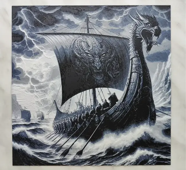 HueForge model: Viking ship - Hueforge by BeaN