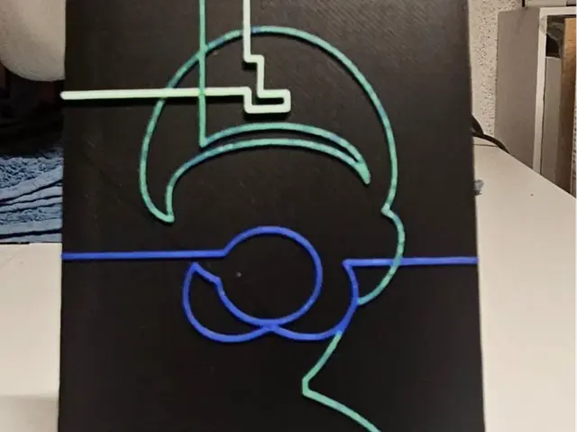 HueForge model: Luigi simple lines by Mano's 3d_Art