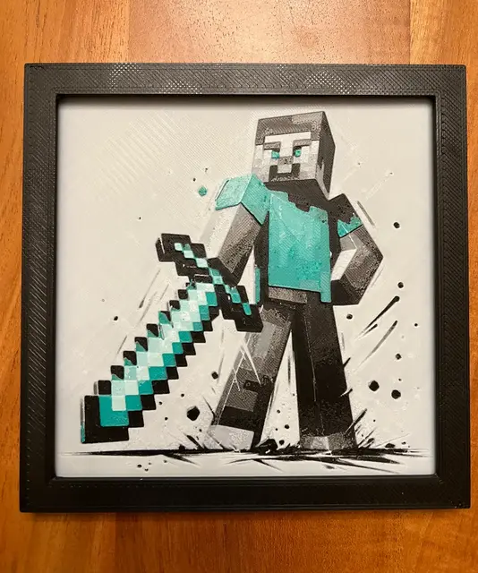 HueForge model: Steve from Minecraft by JustBe 3D Printing