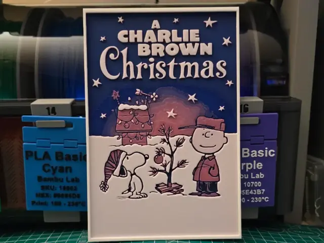 HueForge model: A Charlie Brown Christmas Movie Poster - Hueforge by Lumpy3D