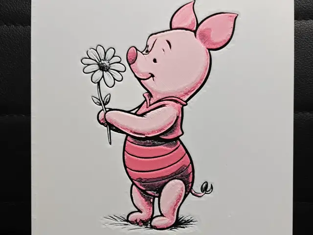 HueForge model: Piglet by TheHueforgeLady