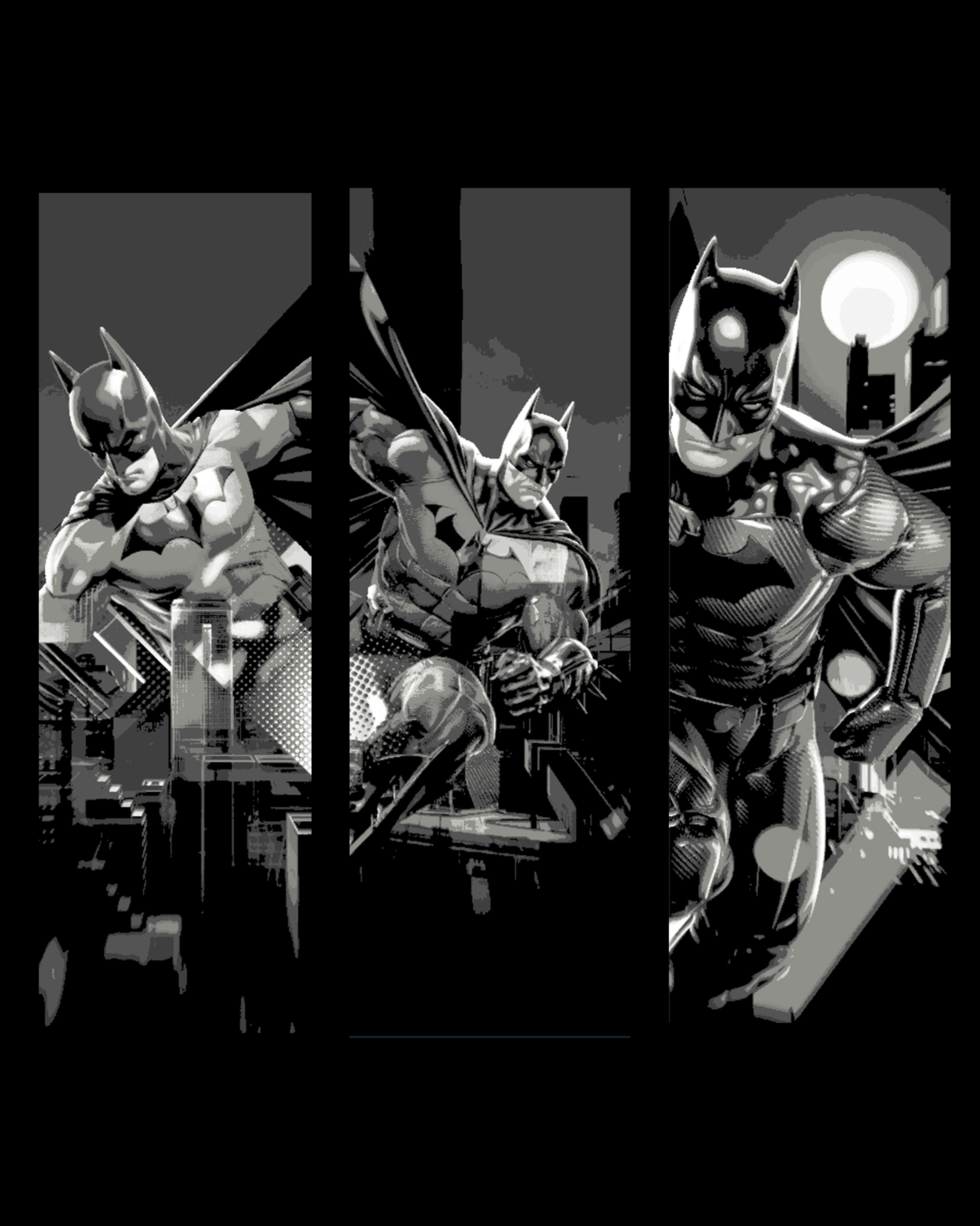 Artistic Fan art depictions of Batman in a Pop art style - set of bookmarks by BooneCo3d HueForge model: Artistic Fan art depictions of Batman in a Pop art style - set of bookmarks by BooneCo3d