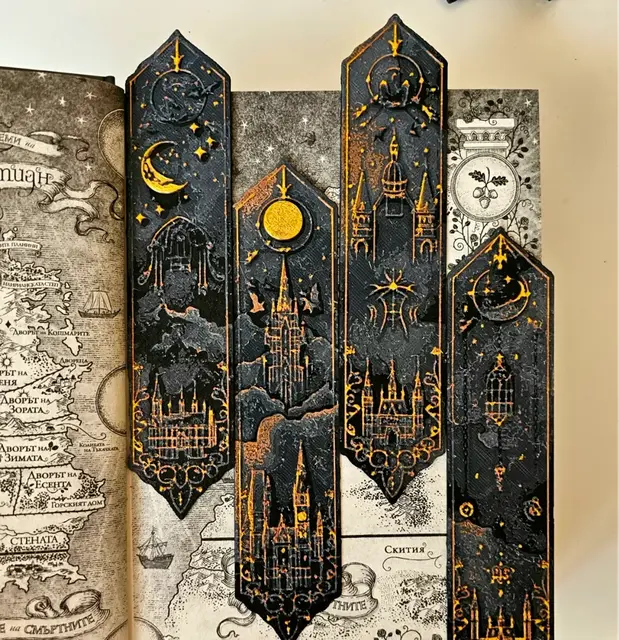 HueForge model: "Hogwarts"- Bookmarks Set inspired by Harry Potter by C3D