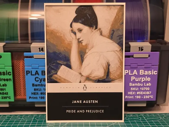 HueForge model: Pride and Prejudice Novel Poster - Hueforge Art by Lumpy3D