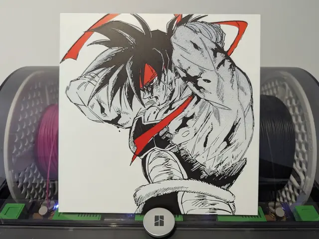 HueForge model: Bardock Hueforge - Dragon Ball Z by Razel