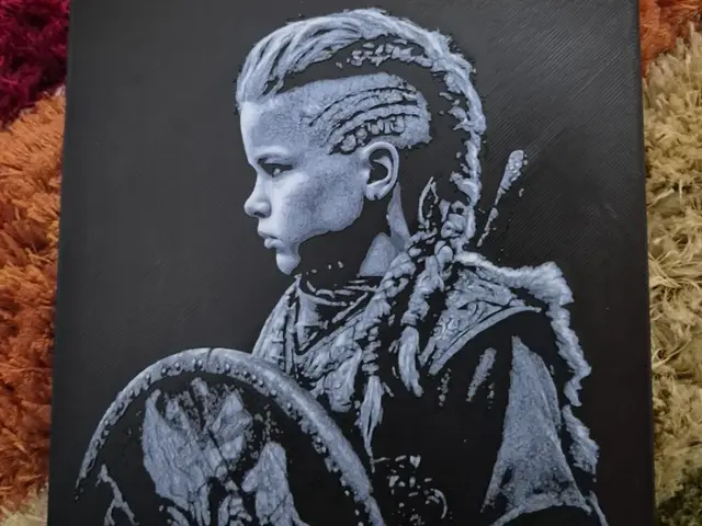 HueForge model: young viking hueforge by Buntsta