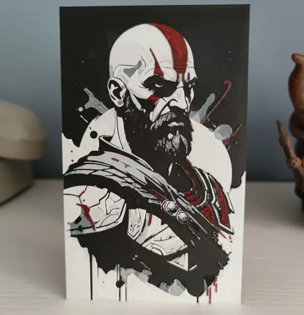 HueForge model: Hueforge Kratos by Litolunar