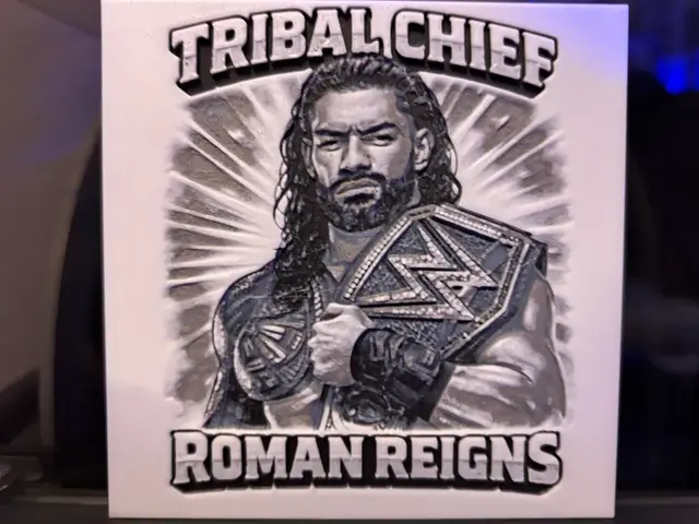 HueForge model: Roman Reigns Tribal Chief WWE Hueforge by Reeftank&more