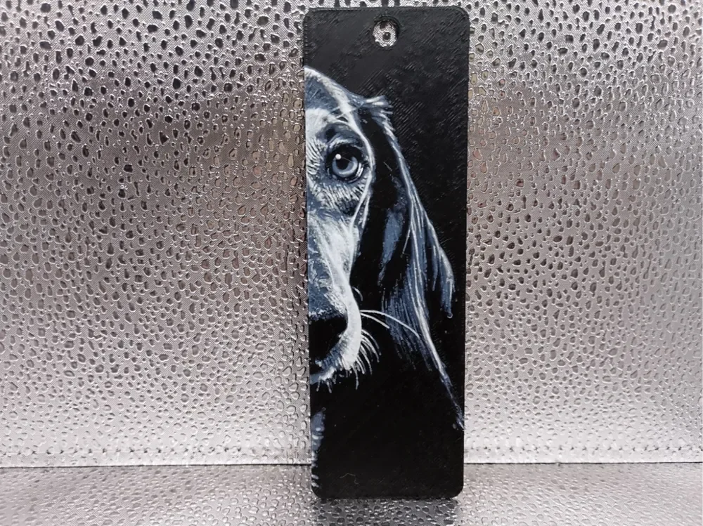 Saluki Bookmark – Hueforge by Borishotch Industries HueForge model: Saluki Bookmark – Hueforge by Borishotch Industries