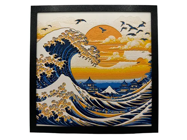 HueForge model: Wave - Inspired by The Great Wave off Kanagawa by Canadian Gamer