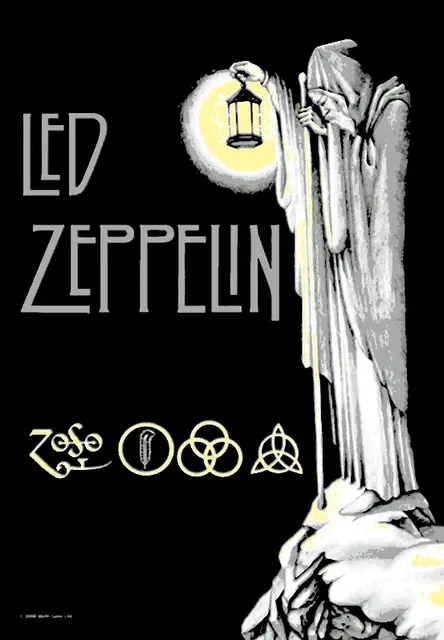 HueForge model: Hueforge - Led Zeppelin - Stairway 2 Heaven Poster by Cloudy Nostalgia