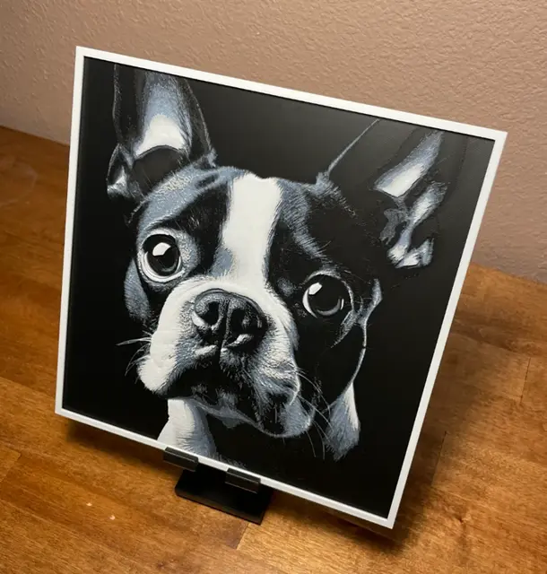 HueForge model: Hueforge - Boston Terrier by Cloudy Nostalgia
