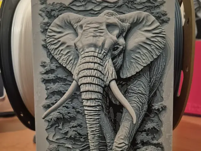 HueForge model: Elephant 3d hueforge by Buntsta