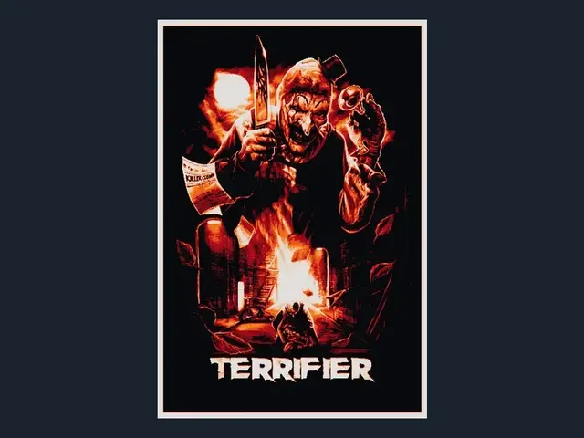 HueForge model: Terrifier (Movie Poster - HueForge) by HugheCraft