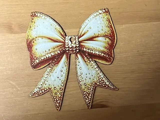 HueForge model: bow christmas tree decoration by Morganja