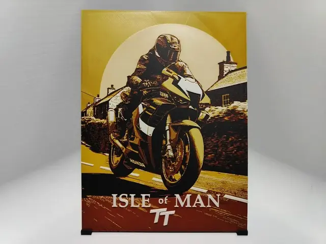 HueForge model: Isle of Man TT Poster - Huefroge by BeaN