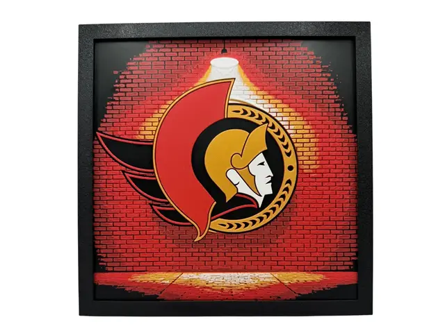HueForge model: Ottawa Senators - NHL Hueforge - Brickwall by Canadian Gamer