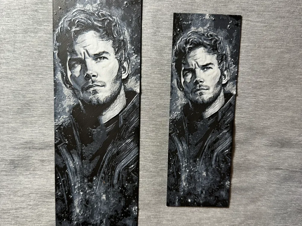 Peter Quill / Star-Lord Hueforge Bookmark, 2 sizes by Hey Ben HueForge model: Peter Quill / Star-Lord Hueforge Bookmark, 2 sizes by Hey Ben