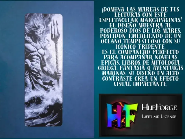 HueForge model: Bookmark Poseidon by FYTY112