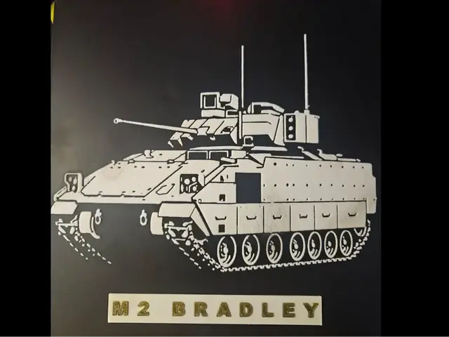 HueForge model: M2 Bradley Hueforge + Nametag by HueFoundry