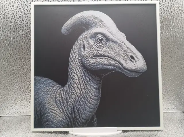HueForge model: Parasaurolophus hueforge by Borishotch Industries